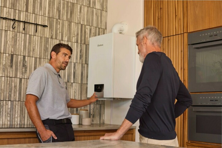 Vaillant ecotec plus met installatie stemper 204