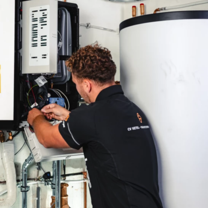 Stemper storing ketel airco wamtepomp